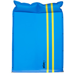 狼行者 自动充气垫户外帐篷睡垫防潮垫加宽加厚双人气垫露营野营充气床 LXZ-4023蓝色