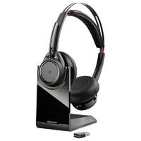 Plantronics 缤特力 POLY B825 耳罩式头戴式降噪蓝牙耳机 黑色Focus UC（带底座）