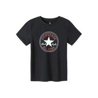 CONVERSE 匡威 CV2022015GS 男童短袖T恤 圆标经典款 正黑色 110-116cm(6)