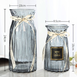 创意花瓶玻璃透明水养客厅摆件鲜花插花瓶