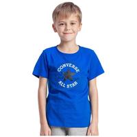 CONVERSE 匡威 CV2022015GS 男童短袖T恤 圆标经典款 纯蓝色 140cm/(S)