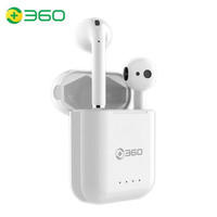360 TWS20PopBuds 真无线蓝牙耳机音乐 长续航防水双耳触控支持华为苹果小米 白色