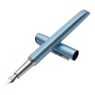 n9 钢笔签字笔马卡龙色EF尖钢笔学生练字成人办公墨水笔礼品笔 蓝色（冰清）