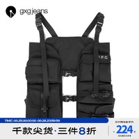 GXG gxgjeans男装2021春季新款战术背包机能户外野营街头背包男潮