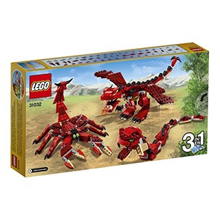 LEGO 乐高 Creator3合1创意百变系列 31032 红色生物