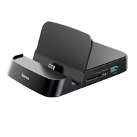 BASEUS 倍思 Mate Docking Type-C手机支架扩展坞二合一 七合一 黑色