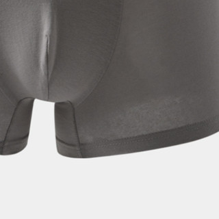 GRACE 洁丽雅 男士平角内裤套装 WK0005-2 3条装(黑色+棕色+深灰) XL