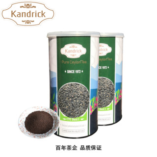 Kandrick 锡兰红茶 斯里兰卡进口红茶 CTC Dust 1港式奶茶专用原料125g精品罐装茶粉 1罐