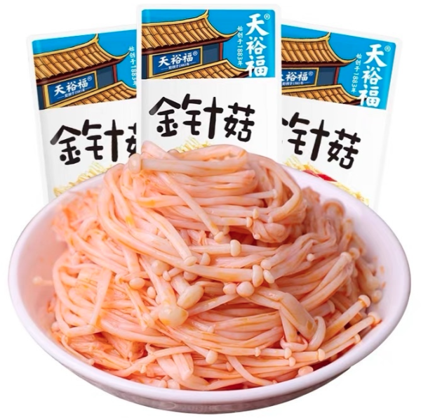 天裕福香辣金针菇红油袋装