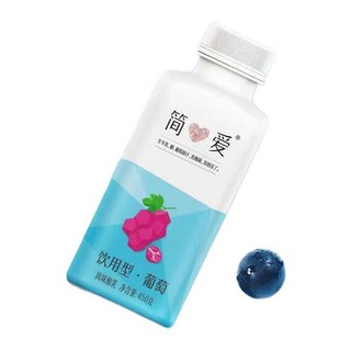 simplelove 简爱 饮用型 葡萄风味发酵乳 450g*4瓶