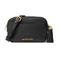 MICHAEL KORS 迈克·科尔斯 CROSSBODIES系列 女士皮质单肩包 32T9GF5N1L001 黑色 小号