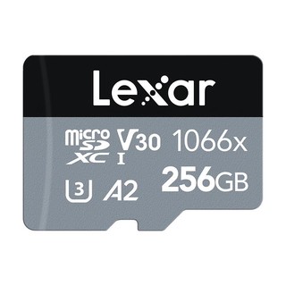 Lexar 雷克沙 1066X  Micro-SD存储卡 256GB（UHS-I、V30、U3、A2）