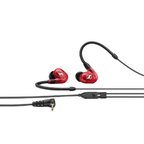 森海塞尔 IE 100 PRO 入耳式挂耳式动圈降噪有线耳机 红色 3.5mm