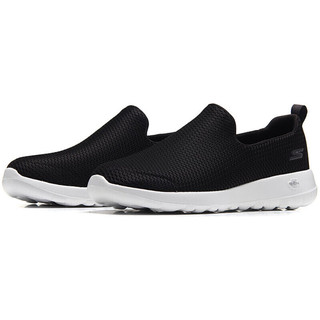 SKECHERS 斯凯奇 Go Walk Max 男子休闲运动鞋 54600/BKW 黑色/白色 42.5