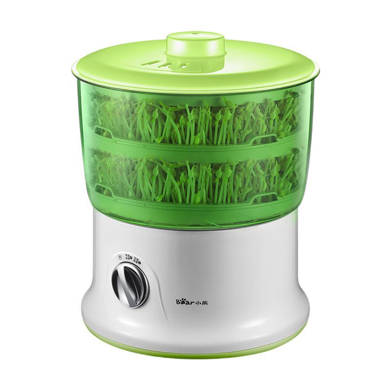 小熊豆芽机怎么样 很棒,第一次豆子放多了,导致豆._什么值得买