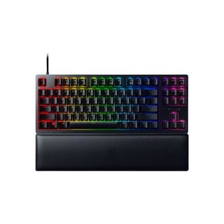 RAZER 雷蛇 猎魂光蛛 V2 竞技版 87键 有线机械键盘 黑色 段落光轴 RGB