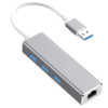 MOSSIRANE 摩士朗 USB3.0集线器 一分四 0.1m 钛晶银 百兆3.0