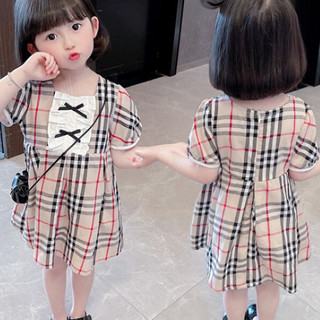 Nan ji ren 南极人 DK-rjbAp2XS 女童短袖格子连衣裙 110cm