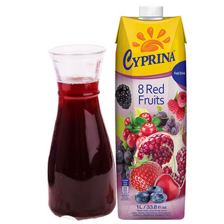CYPRINA 塞浦丽娜 8种红色水果果汁 1L*4盒