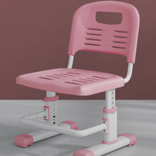 佳佰 手摇升降桌椅套装 粉色