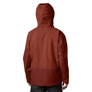 MOUNTAIN HARDWEAR 山浩 Firefall/2防风雨保暖男士户外滑雪冲锋衣夹克 棕红/Rusted S