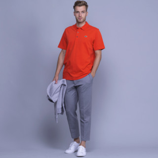 LACOSTE 拉科斯特 男士短袖POLO衫 L1230 橘红 XXL