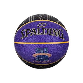 SPALDING 斯伯丁 空中大灌篮2联名款 PU篮球 77-196Y 橙黄色 7号/标准