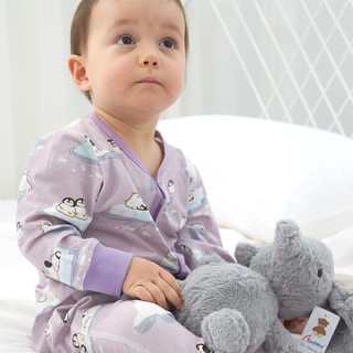 i-baby E1210017-106 婴儿长袖连体衣 开裆款