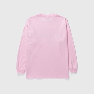PLEASURES 男士圆领长袖T恤 粉色 XL