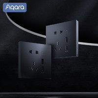 Aqara 绿米联创 绿米Aqara智能插座H1 HomeKit双USB版快充5孔电源插座面板