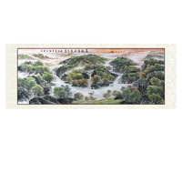 尚得堂 陈胜杰《万财归宗聚宝盆》318x118cm 宣纸