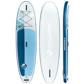 BOARDWORKS SHUBU Lūnr sup充气式桨板 白色+蓝色 3.1m
