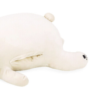 LIV HEART 日系萌萌の北极熊系列 28976 北极熊抱枕毛绒玩具 暖手款 L号