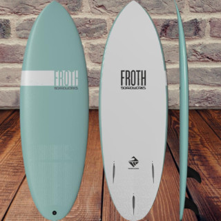 BOARDWORKS Froth 传统冲浪板 短板 灰色/绿色 5尺6