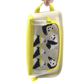 WSG-PC52 文具袋 黄色熊猫