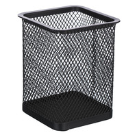 M&G 晨光 ABT98402 笔筒 金属网格方形款 黑色