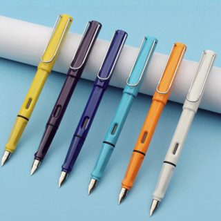 JINHAO SAFE 金豪 钢笔 619 透明蓝 EF尖 2支装