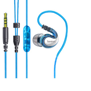 beevo 宾禾 BV-EM390 入耳式挂耳式有线耳机 蓝色 3.5mm