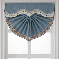 J.H.Longess 梦之海扇形窗帘 浅蓝色