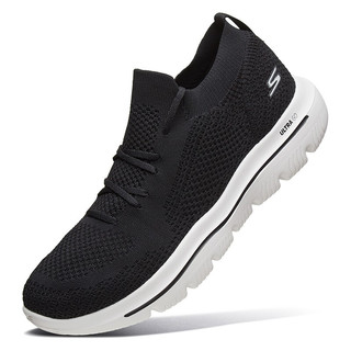 SKECHERS 斯凯奇 Go Walk Evolution Ultra 中性休闲运动鞋 54741/BKW 黑色/白色 41