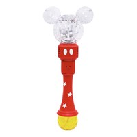 Disney 迪士尼 泡泡棒-透明款 红色 电池+泡泡水90ml+浓缩液*30+螺丝刀