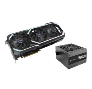 ASUS 华硕 RTX3060Ti O8G V2 GAMING 8GB + 海盗船 VS600W电源