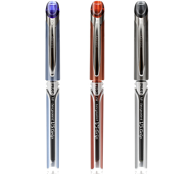 PILOT 百乐 针管式中性笔考试水笔签字笔办公用笔V5小银管BXGPN-V5-L 蓝色 0.5mm单支装