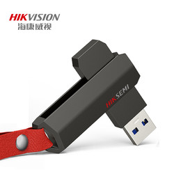 HIKVISION 海康威视 64GB USB3.0 金属U盘X304刀锋黑色 360度旋转电脑车载投标高速优盘