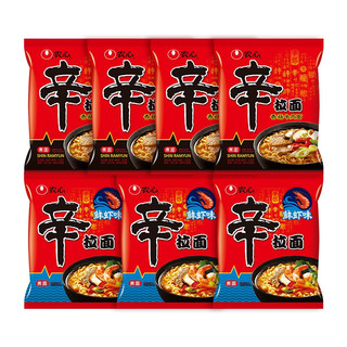 NONGSHIM 农心 辛动一刻 辛拉面组合装 2口味 120g*7袋（香菇牛肉味120g*4袋+鲜虾味120g*3袋）