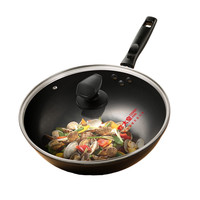COOKER KING 炊大皇 CG32JW 傣味炒锅(32cm、不粘、无涂层、铁、带盖)