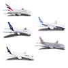 美捷轮Majorette仿真合金车模型美联航波音787空客1380民航机玩具