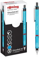 Prime会员：rOtring 红环 Rrotring visuClick 机械铅笔 0.7mm 2B 蓝色桶 12支