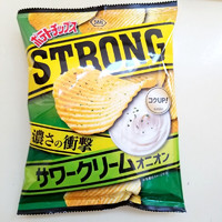 湖池屋  STRONG厚切波浪薯片烧烤海鲜洋葱酸奶 56g 5种各一包