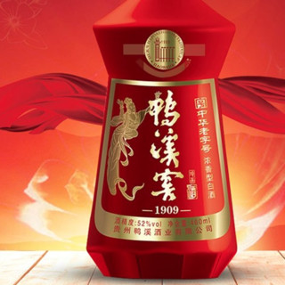 鸭溪窖 珍品1909 中国红 52%vol 浓香型白酒 460ml*瓶 单瓶装